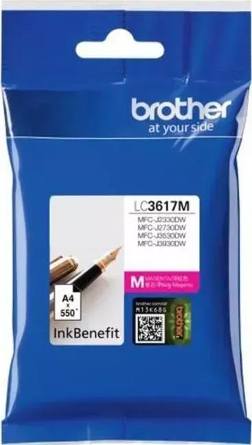 Расходный материал для печати BROTHER LC3617M пурпурный