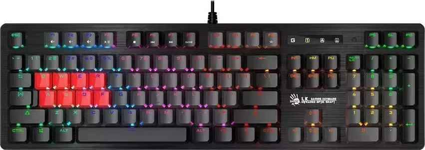 Клавиатура A4TECH Bloody B820R Dual Color USB черный/серый