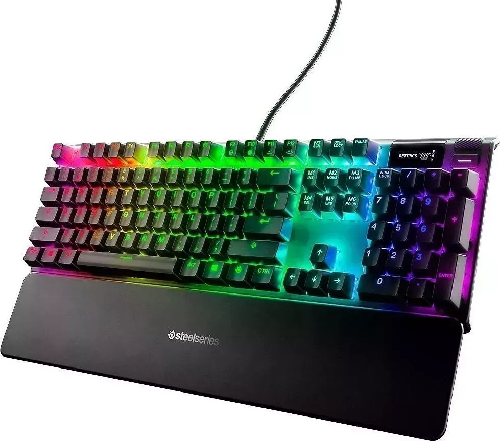 Клавиатура STEELSERIES Apex 7 Blue Switch черный (64774)