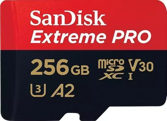 Карта памяти SANDISK Extreme Pro microSDXC 256Gb Class10 SDSQXCZ-256G-GN6MA (+ adapter)