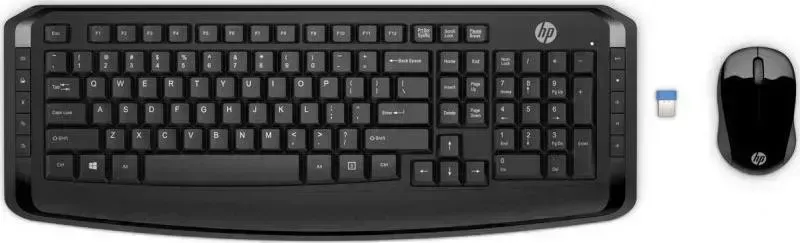 Клавиатура и мышь HP мыши и клавиатуры 300 USB (3ML04AA) Комплект и