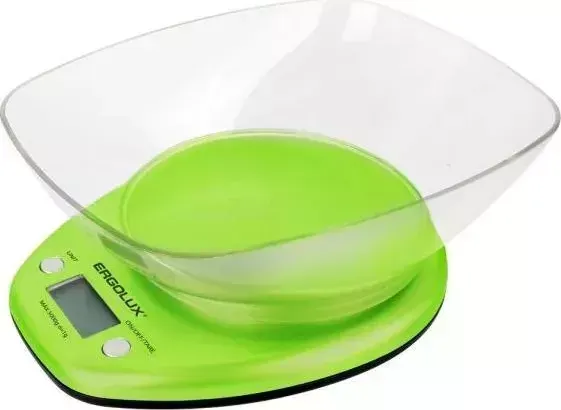 Кухонные весы Ergolux ELX-SK04-C16 салатовые