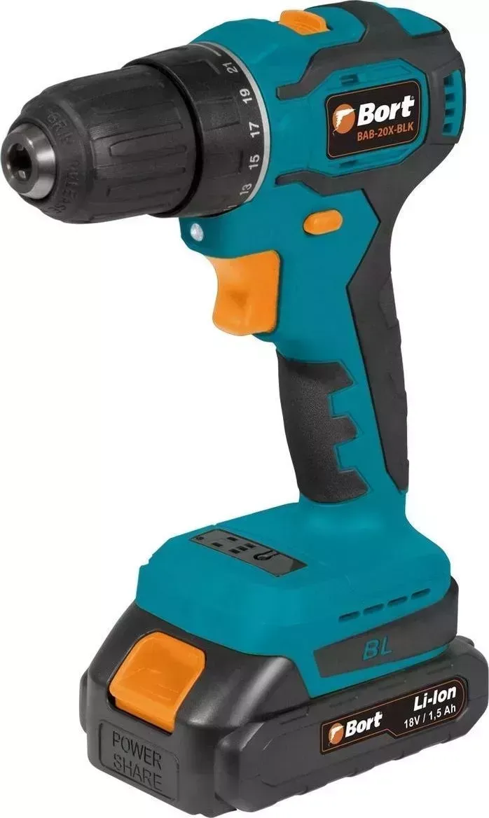Дрель аккумуляторная BORT BAB-20X-BLK