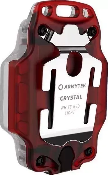 Фонарь ручной Armytek Crystal прозрачный/красный (F07001R)