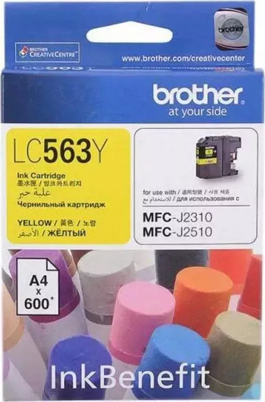 Расходный материал для печати BROTHER LC563Y желтый