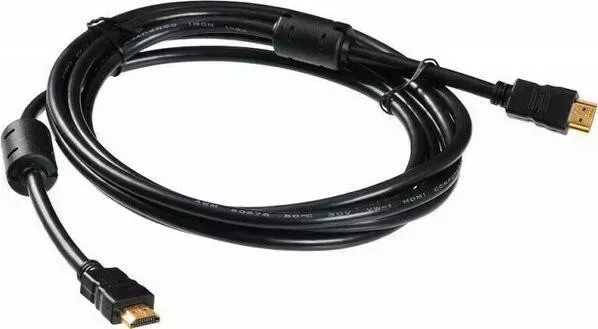 Кабель BURO HDMI 1.4 HDMI (m)-HDMI (m) 3м феррит.кольца черный (HDMI-19M-19M-3M-MG)