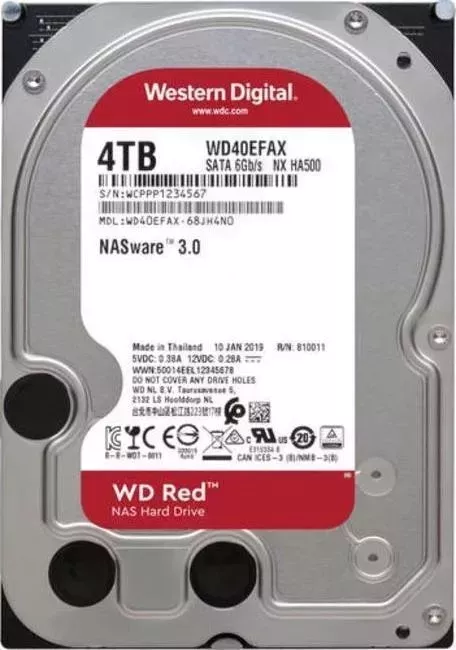 Жесткий диск Western Digital Red 4TB/3,5/SATA-III (WD40EFAX)