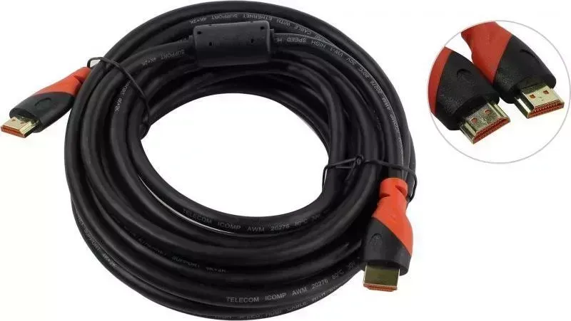 Кабель Telecom HDMI-HDMI 7.5M V2.0 TCG220F-7.5M