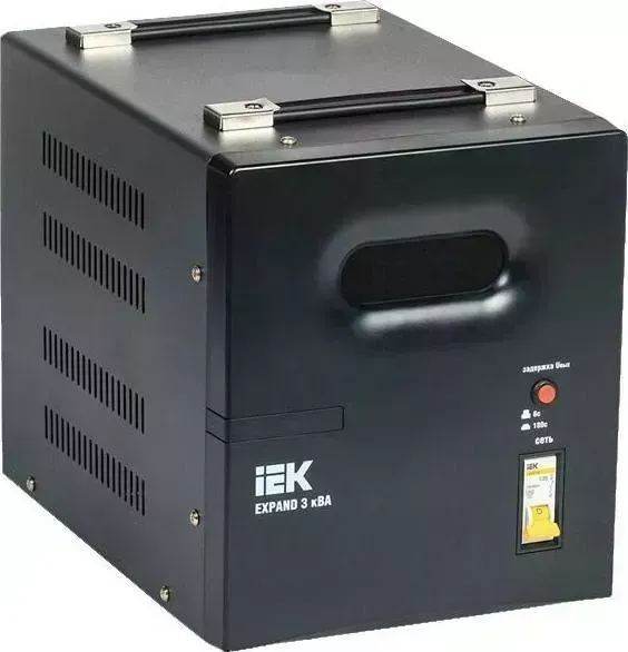 Стабилизатор напряжения IEK Expand 3кВА однофазный черный (IVS21-1-003-11)