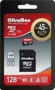 Карта памяти Oltramax microSDXC 128GB Class 10 (с адаптером)