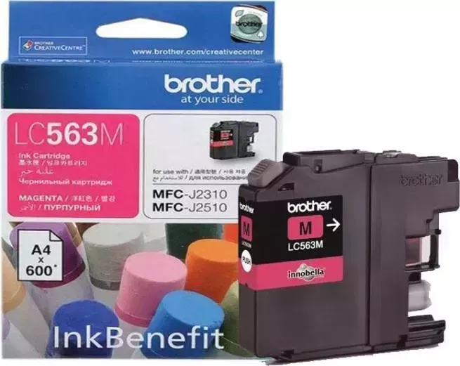 Расходный материал для печати BROTHER LC563M пурпурный