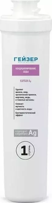 Сменный модуль для фильтра ГЕЙЗЕР Карбон Ag Смарт 1шт (30639)