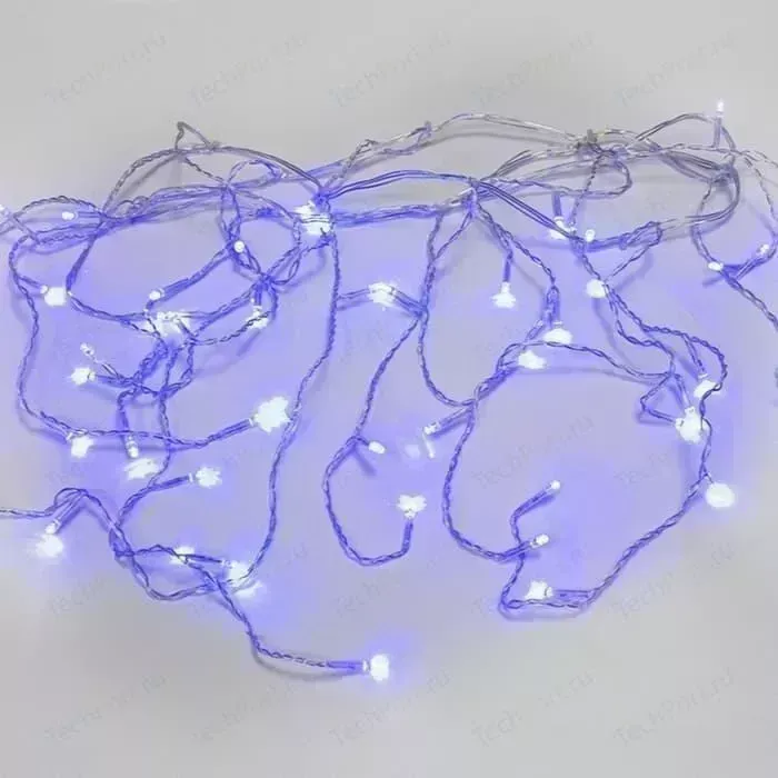 Гирлянда Neon-Night Айсикл (бахрома) светодиодный, 1,8 х 0,5 м, прозрачный провод, 230 В, диоды синие