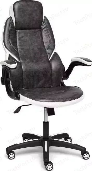 Кресло офисное TetChair BAZUKA кож/зам серый/белый 2TONE/2TONE перф/36-01