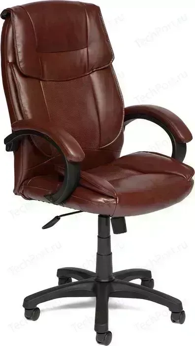 Кресло офисное TetChair OREON кож/зам, коричневый/коричневый перфорированный, 2 TONE/2 TONE/06
