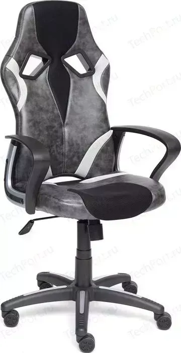 Кресло офисное TetChair RUNNER кож/зам/ткань, серый/черный, 2 TONE/tw11/tw14