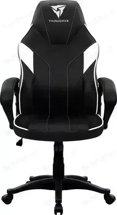 Кресло офисное ThunderX3 компьютерное EC1 black-white AIR