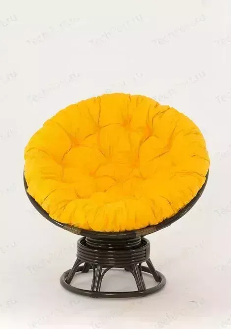 Кресло-качалка Vinotti PAPASAN 23/01В олива желтая подушка