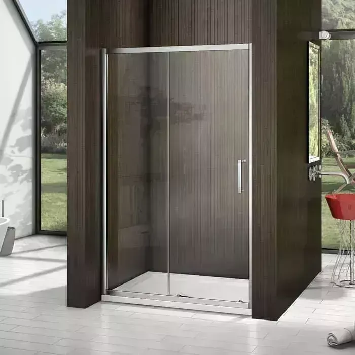 Душевая дверь Good Door Latte 130 прозрачная, белый (Latte WTW-130-C-WE)