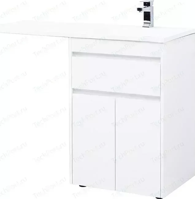 Тумба под раковину AQUANET Токио 58 (120) белая, для стиральной машины (237745)