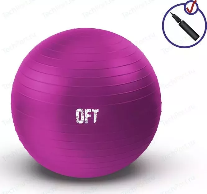 Гимнастический мяч Original Fit Tools 55 см фуксия (FT-GBR-55FX)