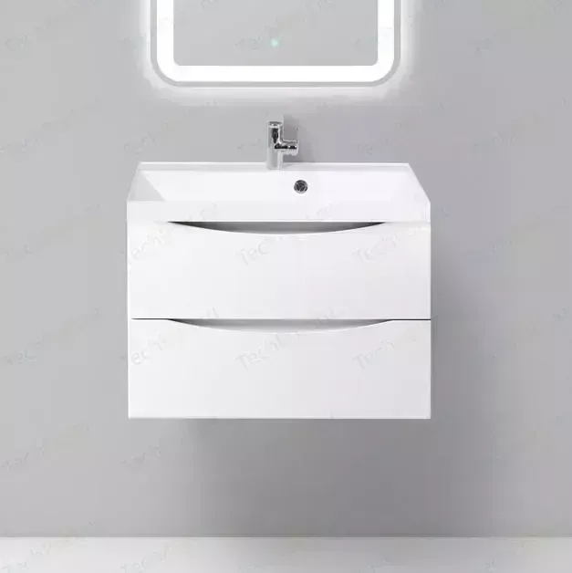 Тумба с раковиной BELBANGO с Marino 70 bianco lucido (MARINO-700-2C-SO-BL-P, BB700/450-LV-MR-AST)