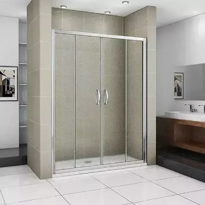 Душевая дверь Good Door Infinity 150 матовая Грейп, хром (Infinity WTW-TD-150-G-CH)