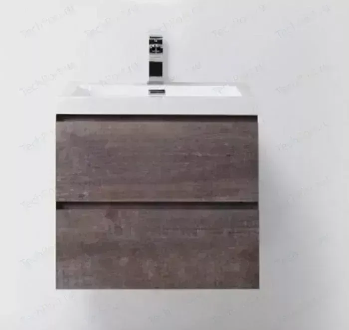 Тумба с раковиной BELBANGO с Luce 60x50 Stone (LUCE-600-2C-SO-PT, BB600AB)