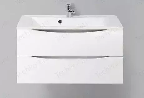 Тумба с раковиной BELBANGO с Marino 90 bianco lucido (MARINO-900-2C-SO-BL-P, BB900/450-LV-MR-PR)