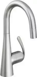 Смеситель для кухни Grohe Zedra с выдвижным изливом dual нержавеющая сталь (32296SD0)