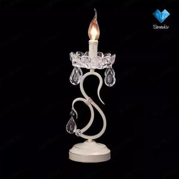Настольная лампа EUROSVET 12205/1T белый Strotskis
