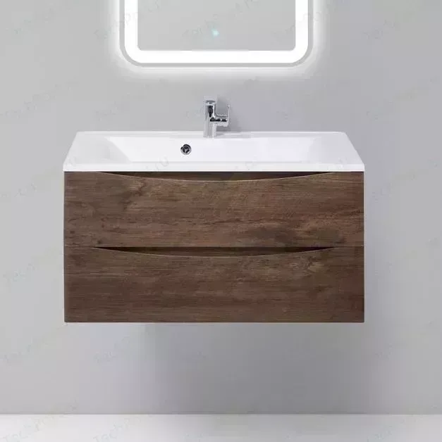 Тумба с раковиной BELBANGO с Marino 90 rovere moro (MARINO-900-2C-SO-RW-P, BB900/450-LV-MR-PR)