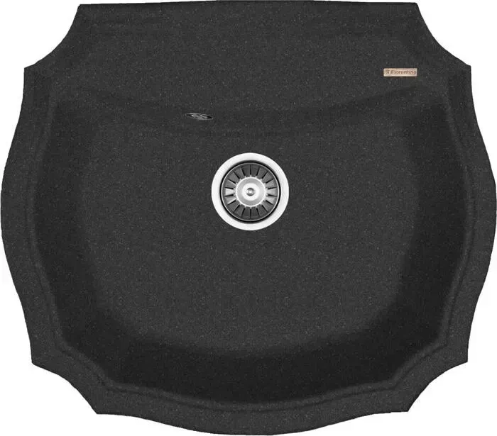 Мойка кухонная FLORENTINA Эмилия 640 черный FG (20.355.D0640.102)