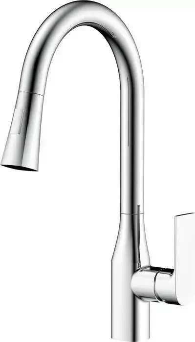 Смеситель для кухни KAISER Linear выдвижной, хром (59044)
