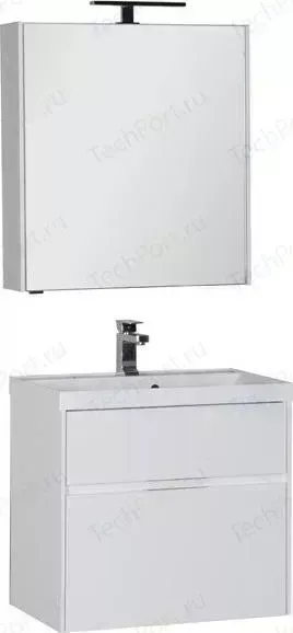 Мебель для ванной AQUANET Латина 70 два ящика, белый