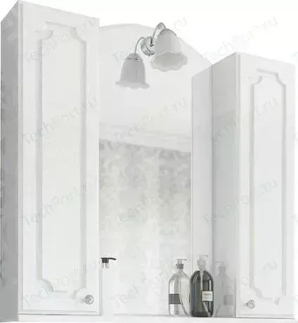 Зеркальный шкаф Sanflor Ксения 80 белый (H0000000119)