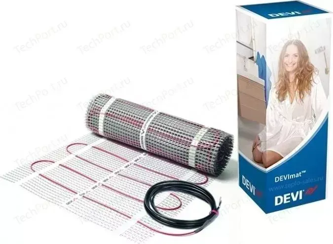 В плиточный клей (нагревательные маты) Devi Девимат DTIF-150 823/900 Вт, 220/230 В, 0.5x12 м (6 м2)
