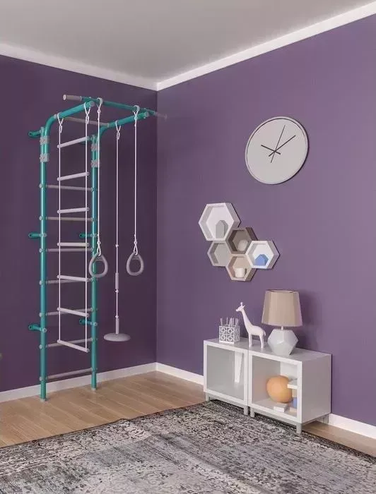 Детский спортивный комплекс Формула здоровья Pastel 2 бирюзовый/серый
