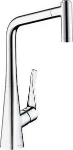 Смеситель для кухни Hansgrohe Metris с выдвижной лейкой 2 струи (14820000)