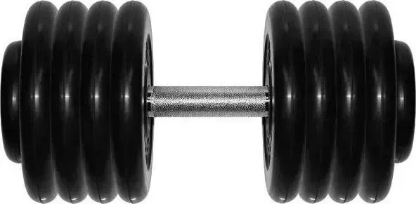Гантель MB Barbell профессиональная "Профи" черная 43.5 кг