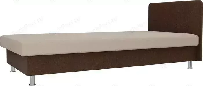 Кровать Лига Диванов Мальта рогожка бежевый/коричневый
