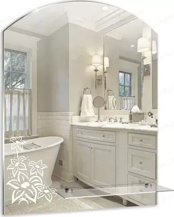 Зеркало Mixline Анис 535х670 с полкой (4620001982042)