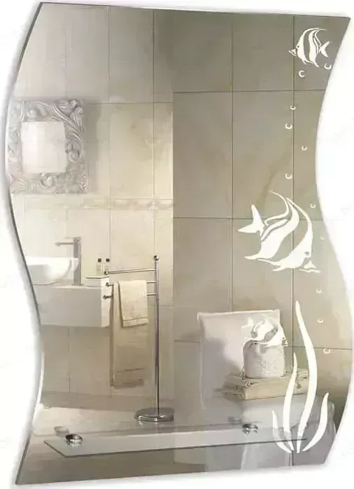Зеркало Mixline Немо 510х680 с полкой (2000006770011)