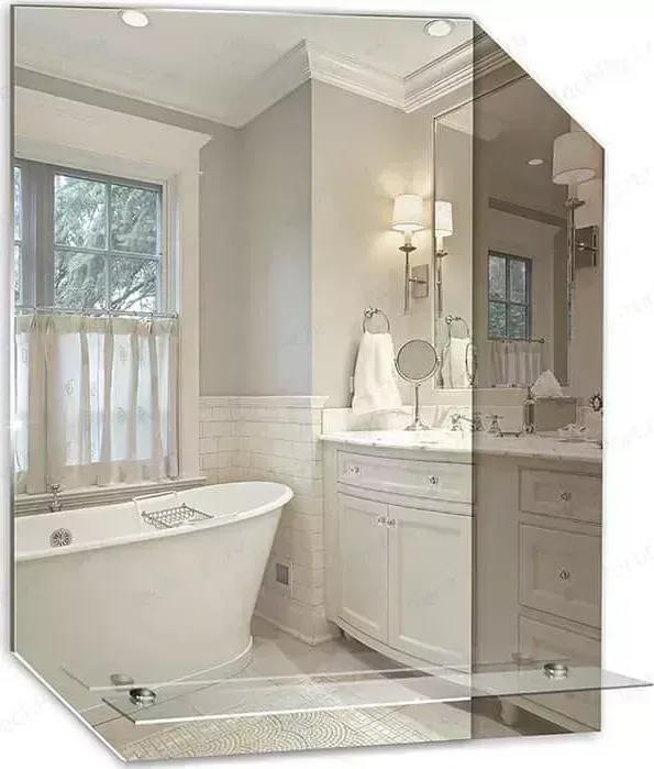 Зеркало Mixline Квадро 550х685 с полкой (4620001980550)