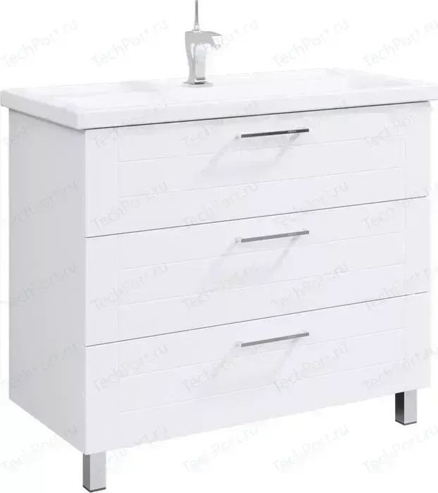 Тумба с раковиной Aqwella с Manchester 97x45 белая (MAN01103 + 4640021065204)