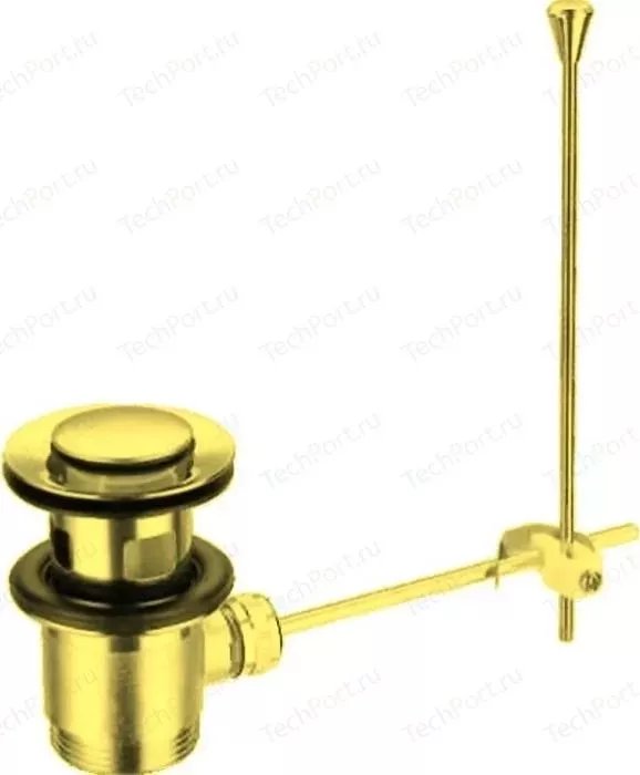 Донный клапан CEZARES с переливом, механический, золото (CZR-SA2-03)
