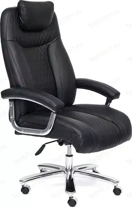 Кресло офисное TetChair TRUST кож/зам, черный, 36-6/36-6/06