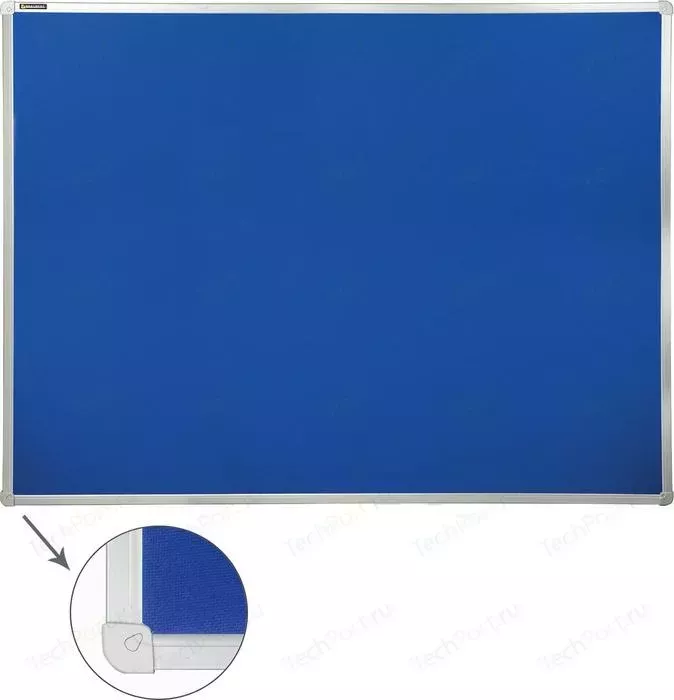 Доска c текстильным покрытием BRAUBERG 231701 синяя, для объявлений 90x120