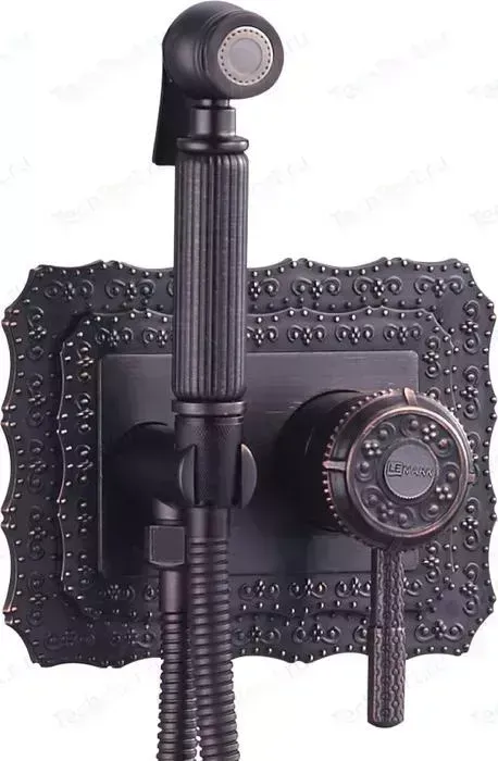 Смеситель для душа LEMARK Jasmine с гигиеническим душем, встраиваемый (LM6619ORB)