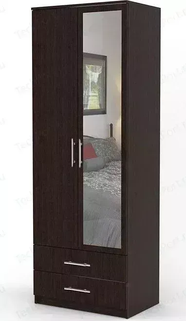 Шкаф ГАММА двухдверный Дуэт 60х60 венге